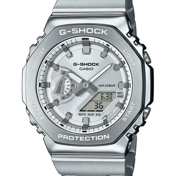 GM-2110D-7AJF Reloj para hombre G-SHOCK CASIO GM-2100 con correa de metal y esfera de color