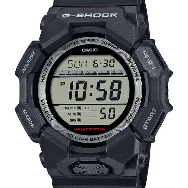 Reloj digital CASIO G-SHOCK GD-010-1JF para hombre con una duración de batería de aproximadamente 10 años