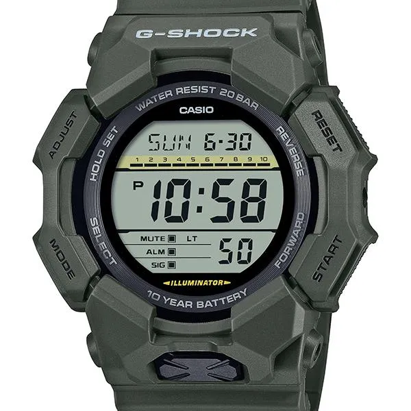 Reloj digital CASIO G-SHOCK GD-010-3JF para hombre con una duración de batería de aproximadamente 10 años
