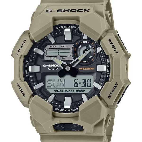 GA-010-5AJF Reloj Casio G-SHOCK digital-analógico para hombre con duración de batería de aproximadamente 10 años