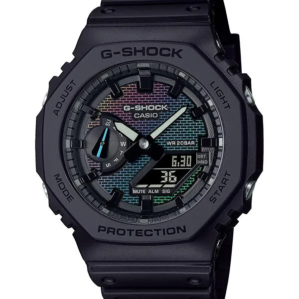 Reloj CASIO Rainbow Brick Wall GA-2100RW-1AJF G-SHOCK para hombre