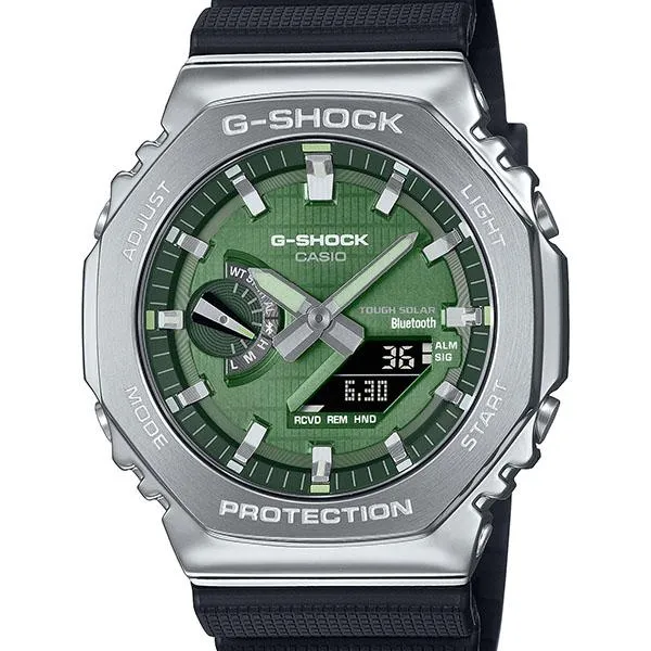 Reloj CASIO G-SHOCK GBM-2100A-1A3JF G-Shock con revestimiento de metal verde para hombre