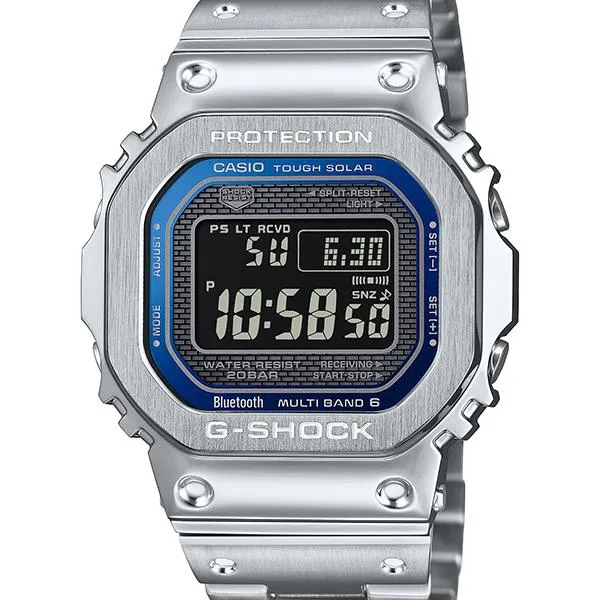 Reloj CASIO G-SHOCK GMW-B5000D-2JF para hombre con esfera azul marino y "Double Peak"