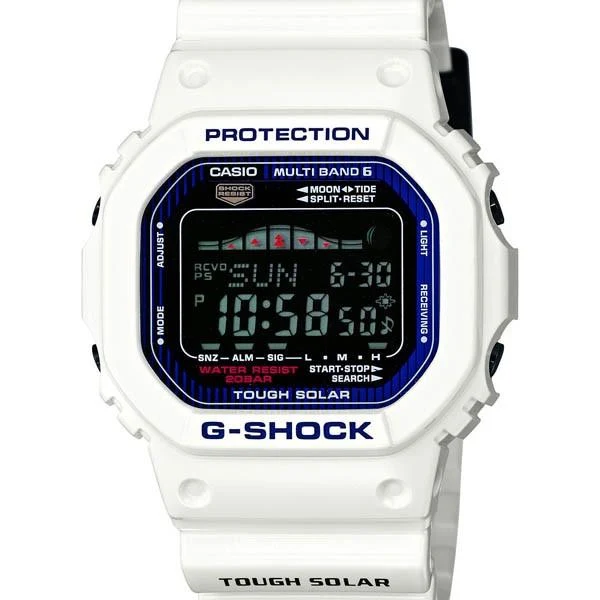 Radio solar CASIO G-LIDE GWX-5600C-7JF, color blanco