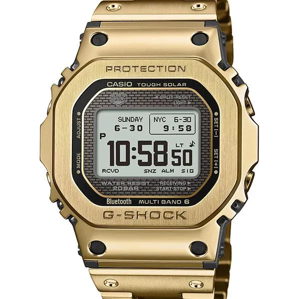 Reloj CASIO G-SHOCK GMW-BZ5000GD-9JF 5000AI JDM Full Metal Gold MIP LCD para hombre