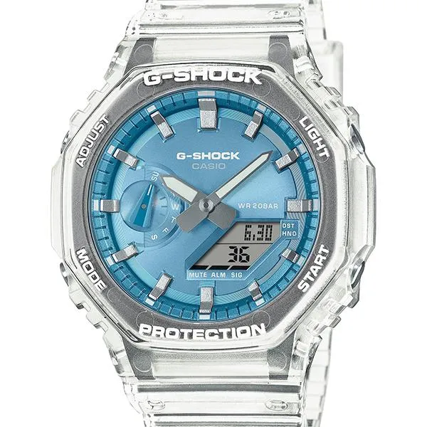 GA-2100BM-7A2JF Reloj para hombre G-SHOCK CASIO con esfera metálica brillante