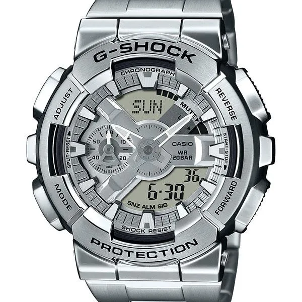Reloj CASIO GM-110D-8AJF G-SHOCK con correa de metal para hombre
