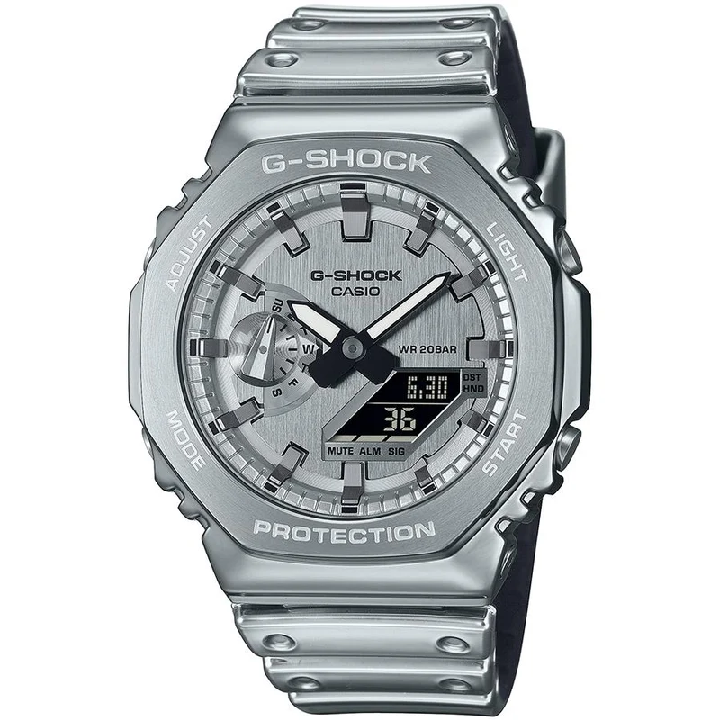 Reloj CASIO GM-2100YM-8AJF G-SHOCK de metal plateado para hombre