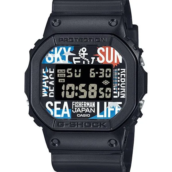 Reloj CASIO G-SHOCK Reborn Art Fes x FISHERMAN'S JAPAN DW-5600RF24-1JR para hombre