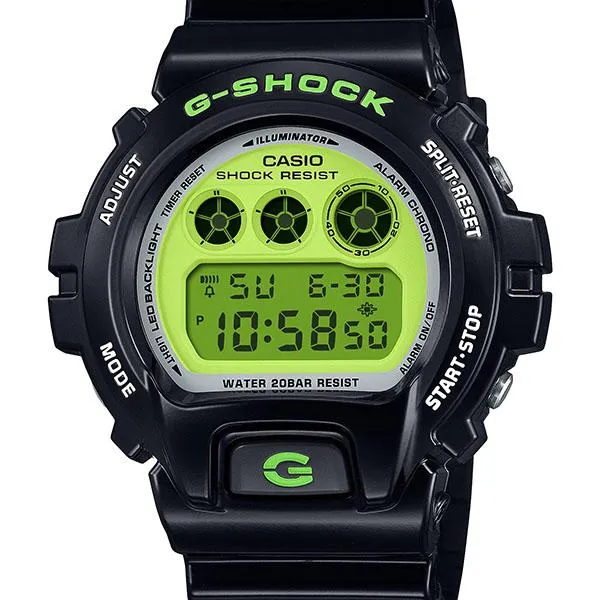 Reloj digital para hombre CASIO G-SHOCK DW-6900RCS-1JF JDM Crazy Colors 2024 negro
