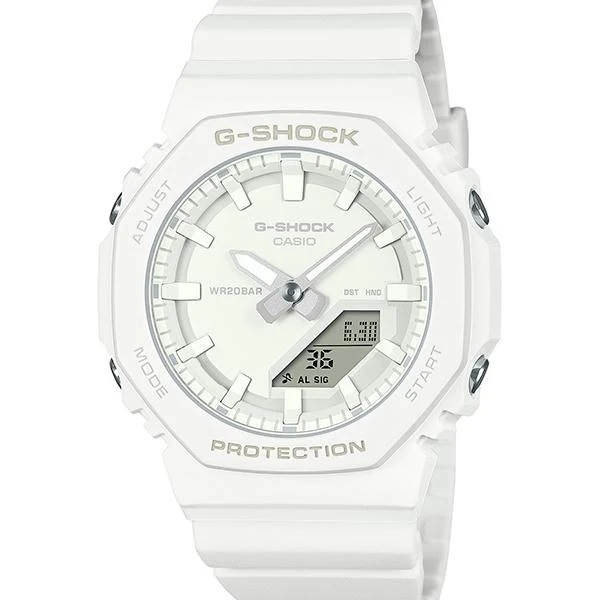 Reloj analógico-digital para hombre CASIO G-SHOCK GMA-P2100-7AJF JDM Compact Octogonal Carbon Core Guard Blanco