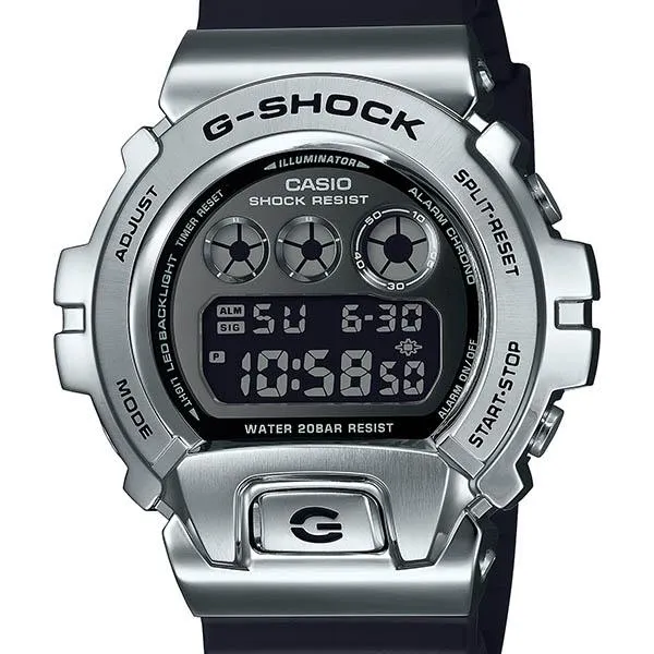 Reloj digital plateado con cubierta metálica GM-6900U-1JF G-SHOCK CASIO para hombre