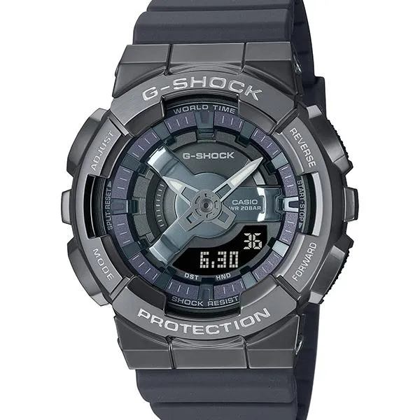 Reloj CASIO G-SHOCK GM-S110B-8AJF de tamaño mediano y pequeño con revestimiento metálico para hombre