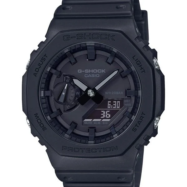 Reloj analógico-digital para hombre CASIO G-SHOCK GA-2100-1A1JF JDM Carbon Core Guard, color negro.