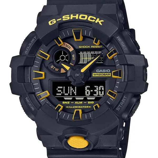 Reloj CASIO G-SHOCK Caution Yellow Series GA-700CY-1AJF para hombre