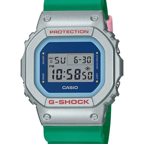 Reloj CASIO G-SHOCK Euphoria Series verde plateado para hombre DW-5600EU-8A3JF