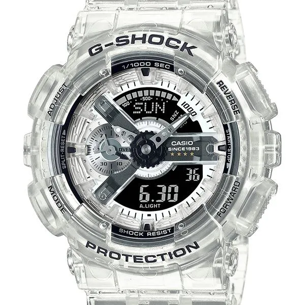 Reloj CASIO G-SHOCK 40.º aniversario, GA-114RX-7AJR, Clear Remix para hombre (lanzado el 7 de julio de 2023)