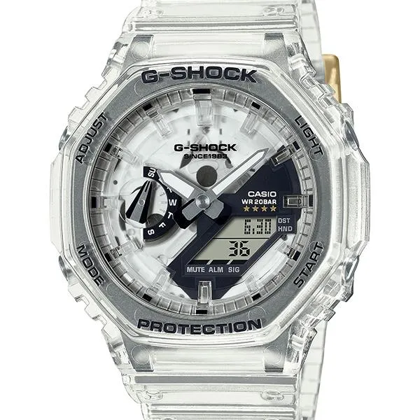 Reloj CASIO G-SHOCK 40.º aniversario, GA-2140RX-7AJR, Clear Remix para hombre (lanzado el 7 de julio de 2023)