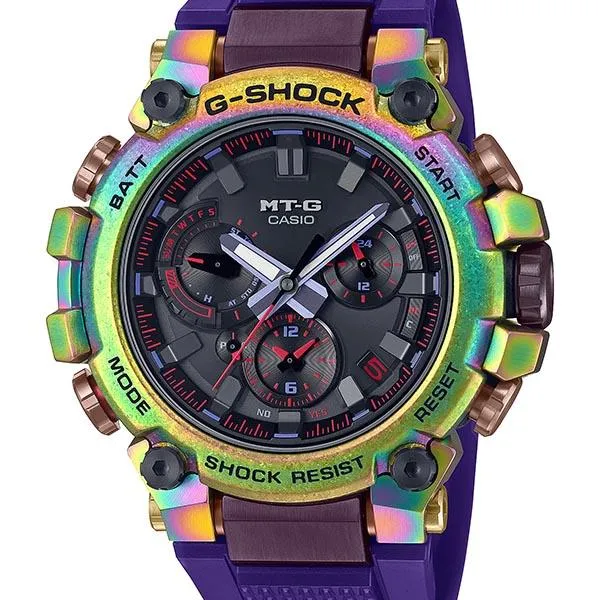 Reloj CASIO MT-G Aurora Oval para hombre, MTG-B3000PRB-1AJR G-SHOCK (Lanzamiento: 9 de junio de 2023)