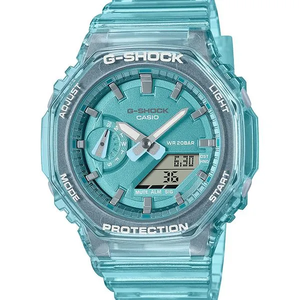 Reloj CASIO G-SHOCK GMA-S2100SK-2AJF azul claro esquelético metálico para hombre