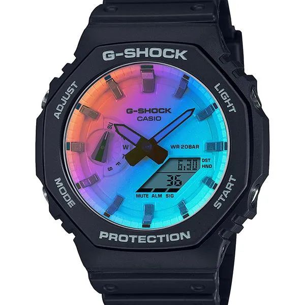 Reloj CASIO G-SHOCK con reflejo solar GA-2100SR-1AJF para hombre