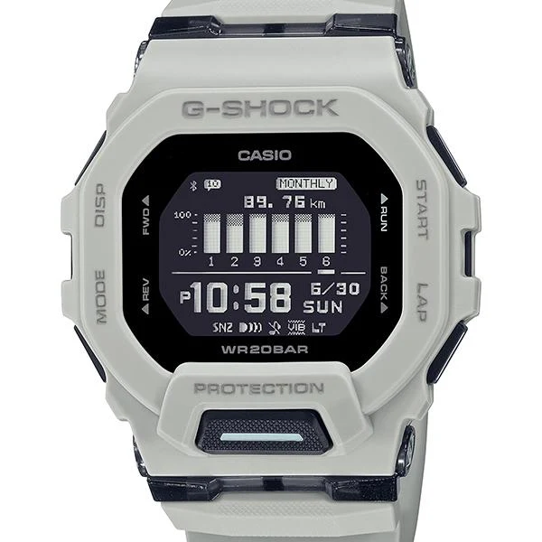 Reloj digital CASIO G-SHOCK GBD-200UU-9JF para hombre, color blanco