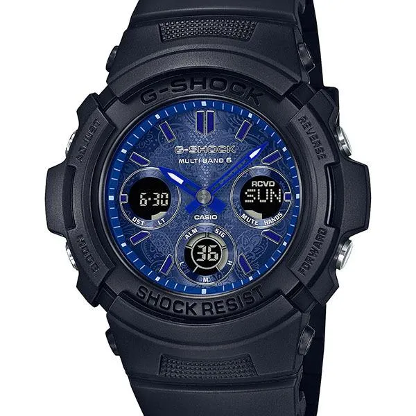 AWG-M100SBP-1AJF Reloj CASIO G-SHOCK PAISLEY BLUE para hombre