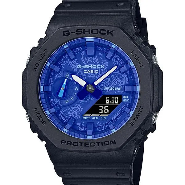 Reloj CASIO G-SHOCK PAISLEY BLUE GA-2100BP-1AJF para hombre