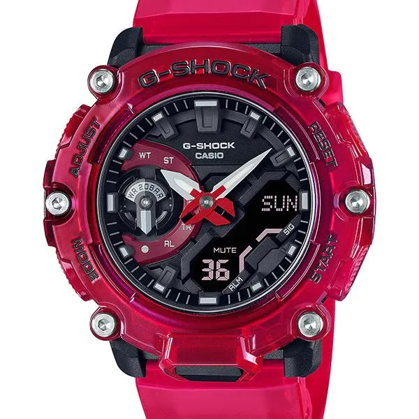 Reloj CASIO G-SHOCK Carbon Core Guard Sound Wave GA-2200SKL-4AJF para hombre
