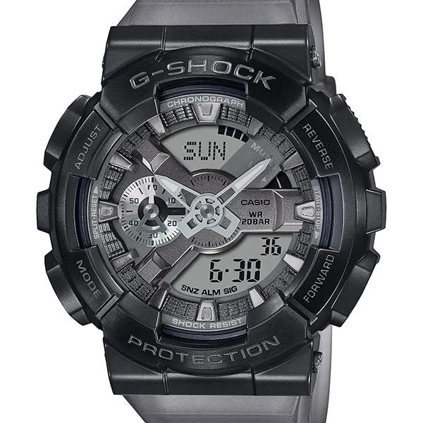 Reloj CASIO G-SHOCK GM-110MF-1AJF con revestimiento metálico y efecto niebla de medianoche para hombre
