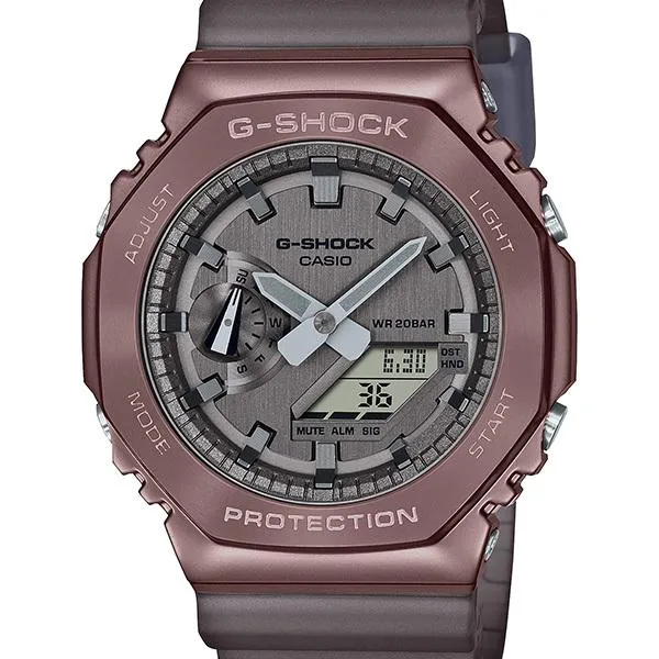 Reloj CASIO G-SHOCK GM-2100MF-5AJF con revestimiento metálico y efecto niebla de medianoche para hombre