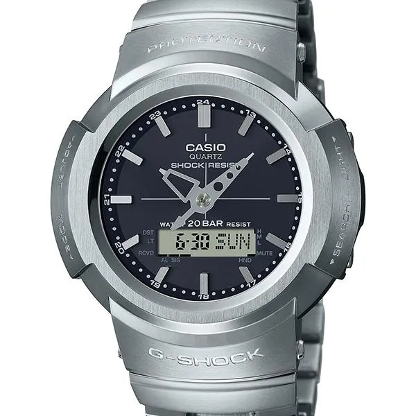 Reloj solar radiocontrolado CASIO G-SHOCK AWM-500D-1AJF para hombre, serie AW-500