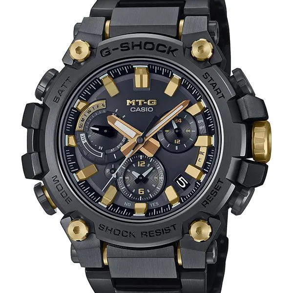 Reloj Casio G-Shock MTG-B3000BDE-1AJR para hombre, radiocontrolado y con energía solar, con correas intercambiables