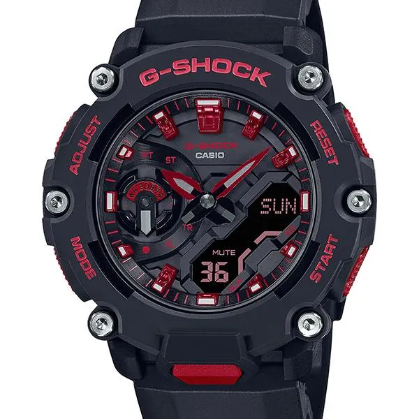 Reloj CASIO IGNITE RED para hombre GA-2200BNR-1AJF G-SHOCK