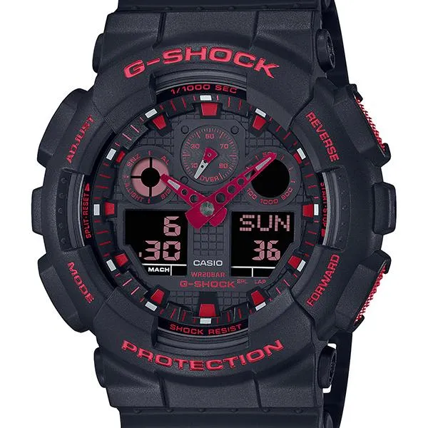 Reloj CASIO IGNITE RED para hombre GA-100BNR-1AJF G-SHOCK