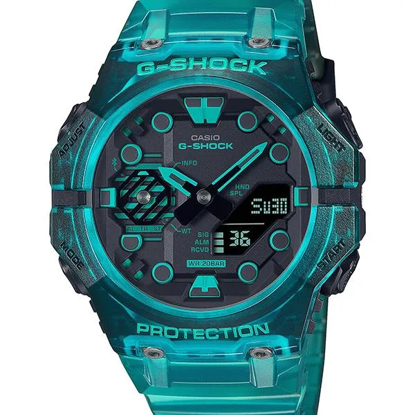 GA-B001G-2AJF Reloj G-SHOCK CASIO Esqueleto Azul Turquesa para Hombre