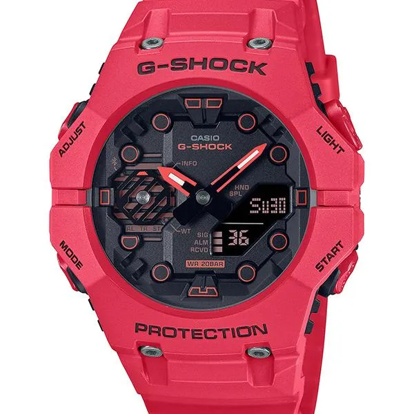 GA-B001-4AJF Reloj para hombre G-SHOCK CASIO con conexión para smartphone en color rojo