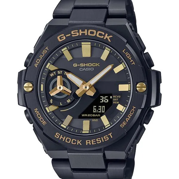 GST-B500BD-1A9JF CASIO G-SHOCK G-STEEL Reloj G-Steel negro dorado para hombre
