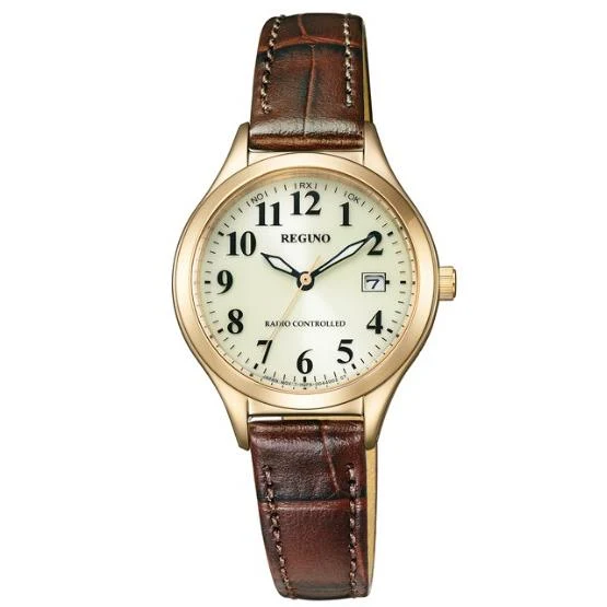Reloj Citizen - REGUNO - Tecnología solar radiocontrolada - KS1-228-30 - Mujer - Correa de piel
