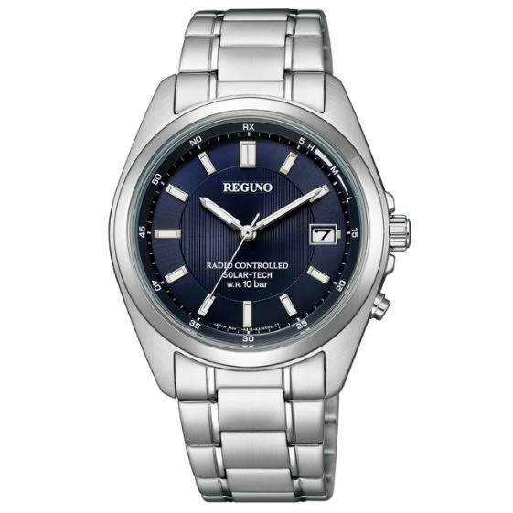 Reloj Citizen REGUNO con tecnología solar radiocontrolada para hombre KS3-115-71, color azul marino