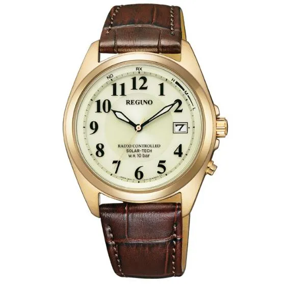 Reloj Citizen - REGUNO - KS3-123-80 - Correa de piel - Tecnología solar - Reloj solar radiocontrolado para hombre