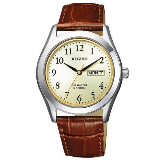 Reloj Citizen REGUNO Solar Tech para hombre KM1-211-30 con correa de piel