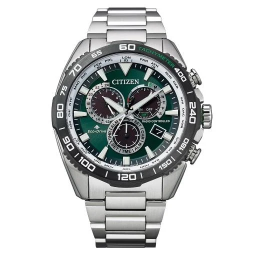 Reloj radiocontrolado Citizen Promaster Eco-Drive con hora mundial CB5034-91W
