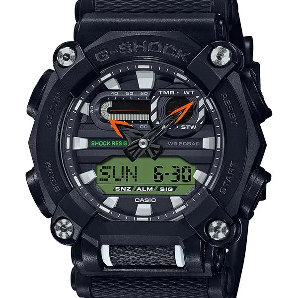 GA-900E-1A3JR Reloj analógico-digital G-SHOCK CASIO negro resistente para hombre