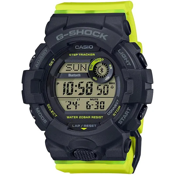 Reloj CASIO G-SHOCK GMD-B800SC-1BJF para hombre, de tamaño mediano, amarillo y negro