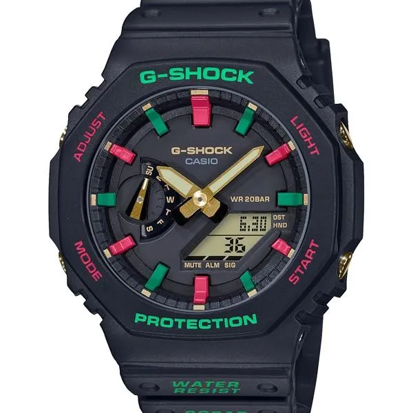GA-2100TH-1AJF G-SHOCK CASIO Reloj para hombre resistente a los golpes con G octogonal de los años 1990