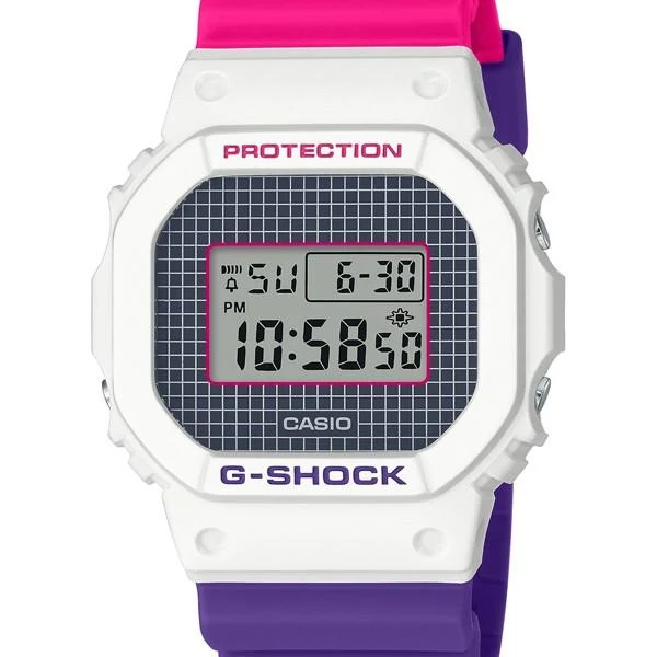 Reloj CASIO G-SHOCK DW-5600THB-7JF resistente a los golpes para hombre, estilo retro de los años 1990