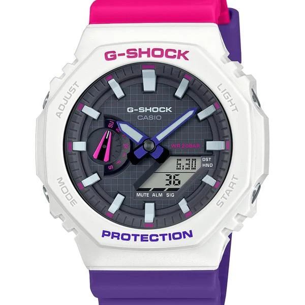 GA-2100THB-7AJF Reloj G-SHOCK CASIO retro de los años 1990, octogonal y resistente a los golpes para hombre