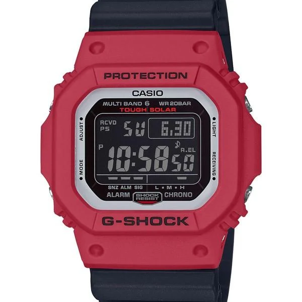 Reloj CASIO G-SHOCK rojo y negro para hombre GW-M5610RB-4JF