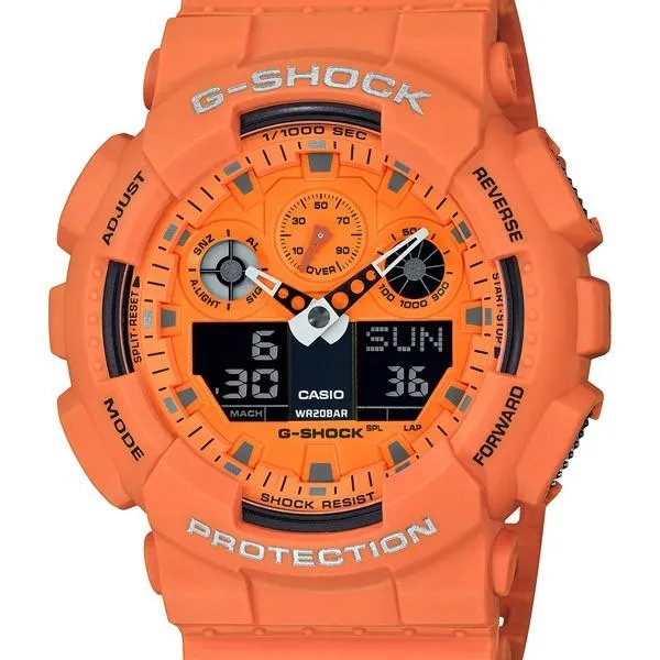 Reloj CASIO G-SHOCK Hot Rock Sound GA-100RS-4AJF para hombre